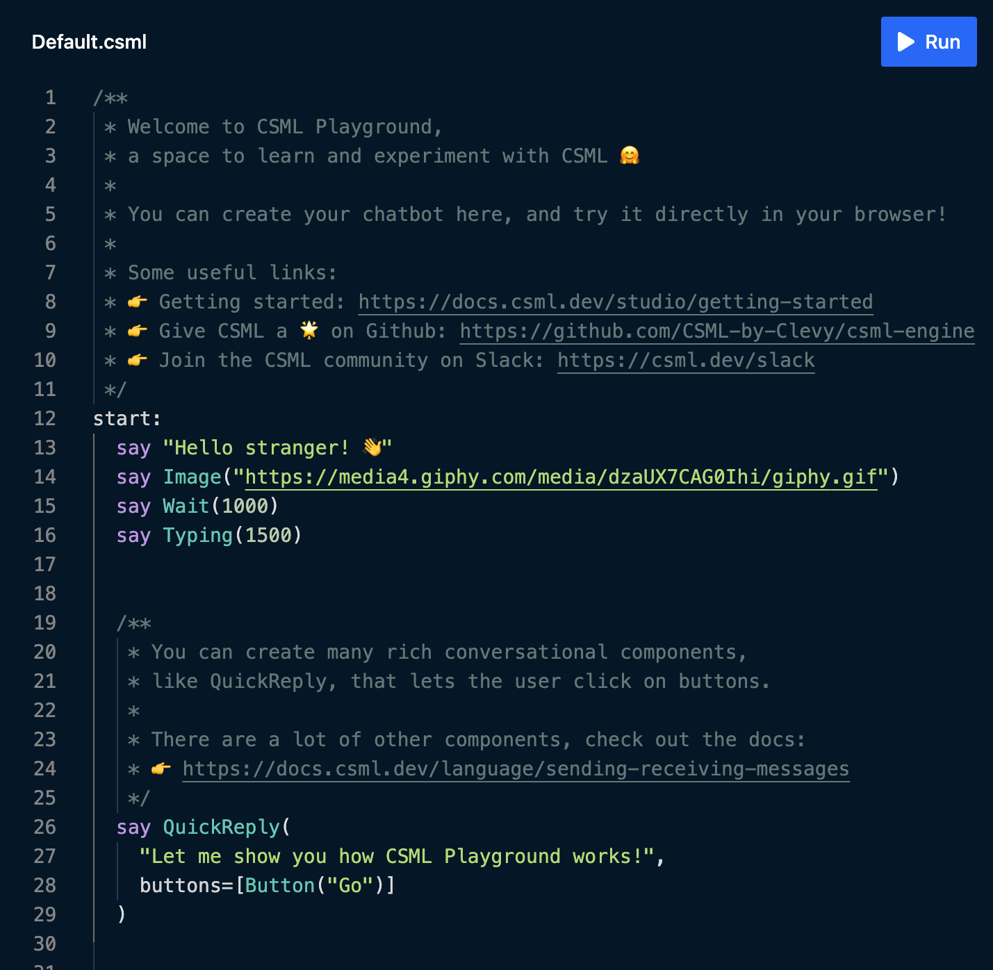 CSML Playground IDE